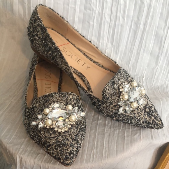 SOLE SOCIETY 3 casual & dressy kitten heels & flat loafers w/pointed toe SZ 6 - Picture 2 of 15